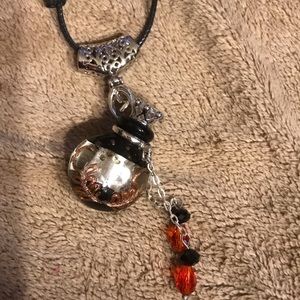 Aromatherapy decanter charm necklace